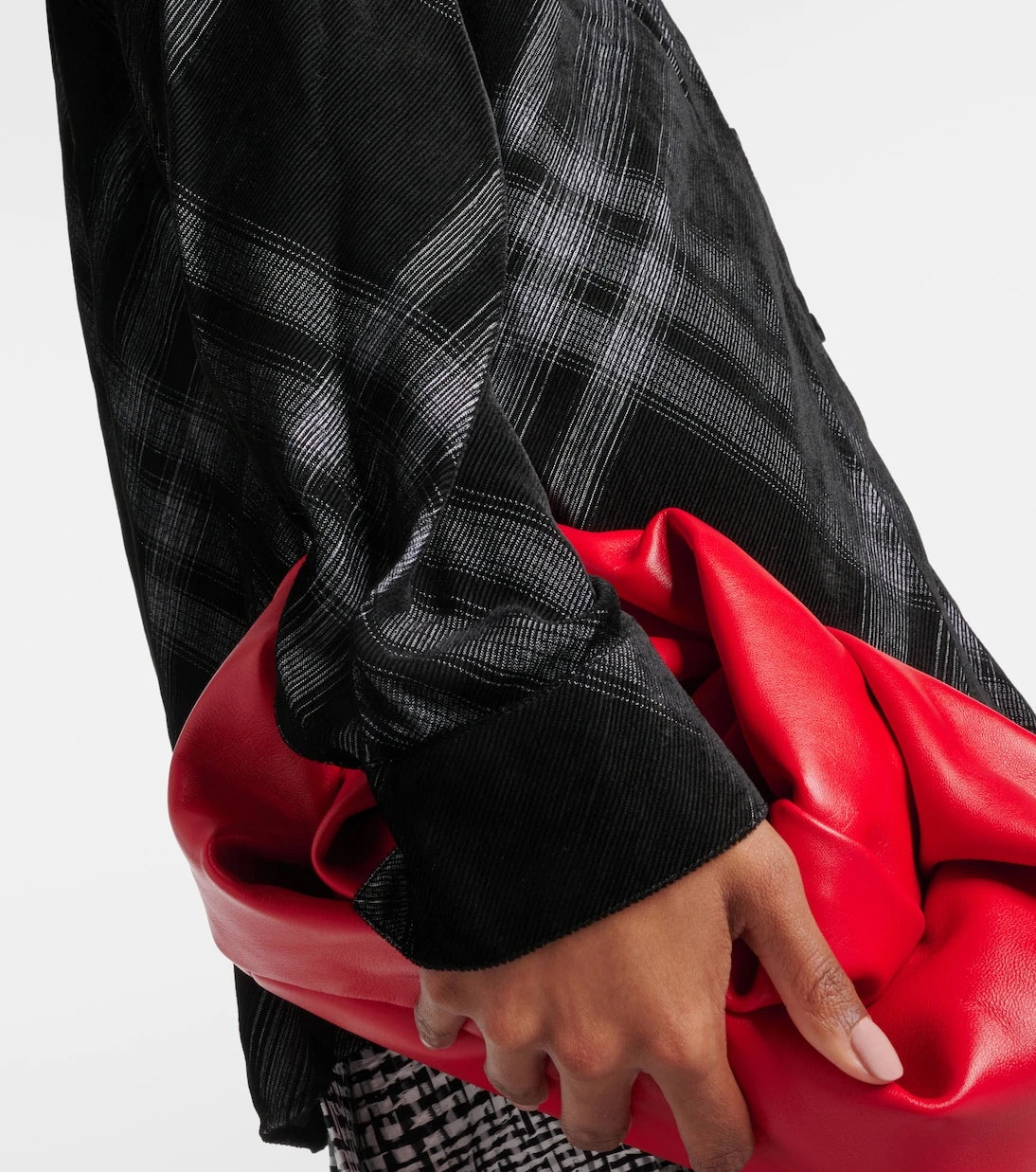 Burberry - Burberry Check velvet shirt