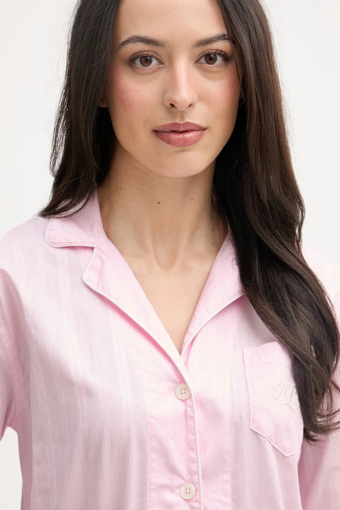 Lauren Ralph Lauren iki parçalı kadın pamuklu pijama