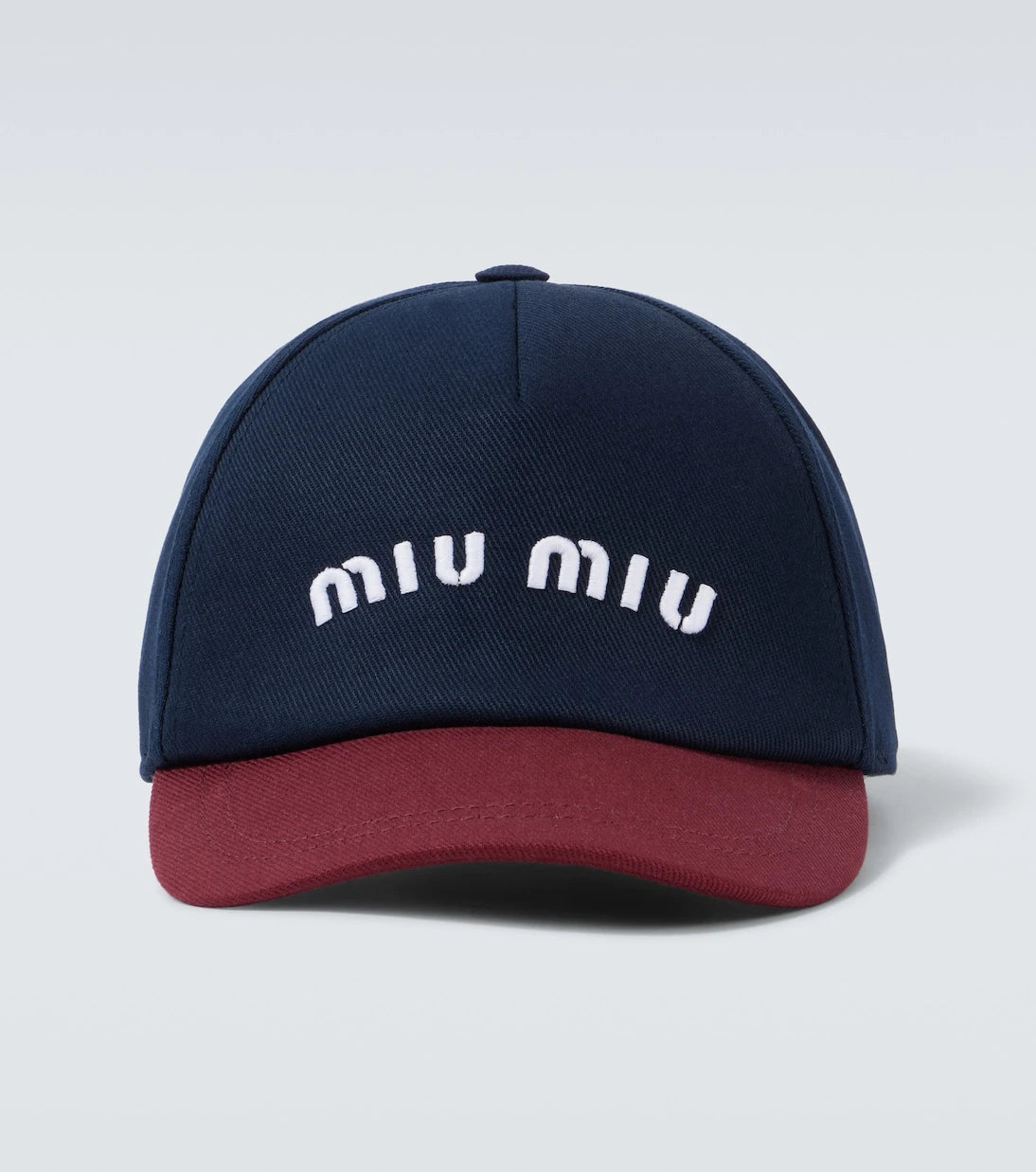 Miu Miu - Logo cotton drill baseball cap