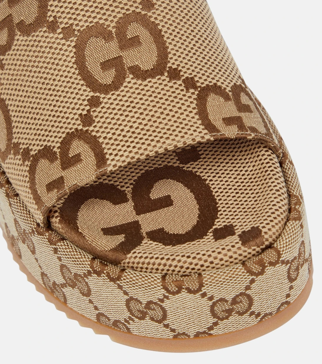 Gucci - GG Maxi canvas platform slides