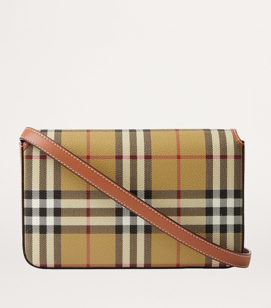 Beige Check Hampshire Cross-Body Bag