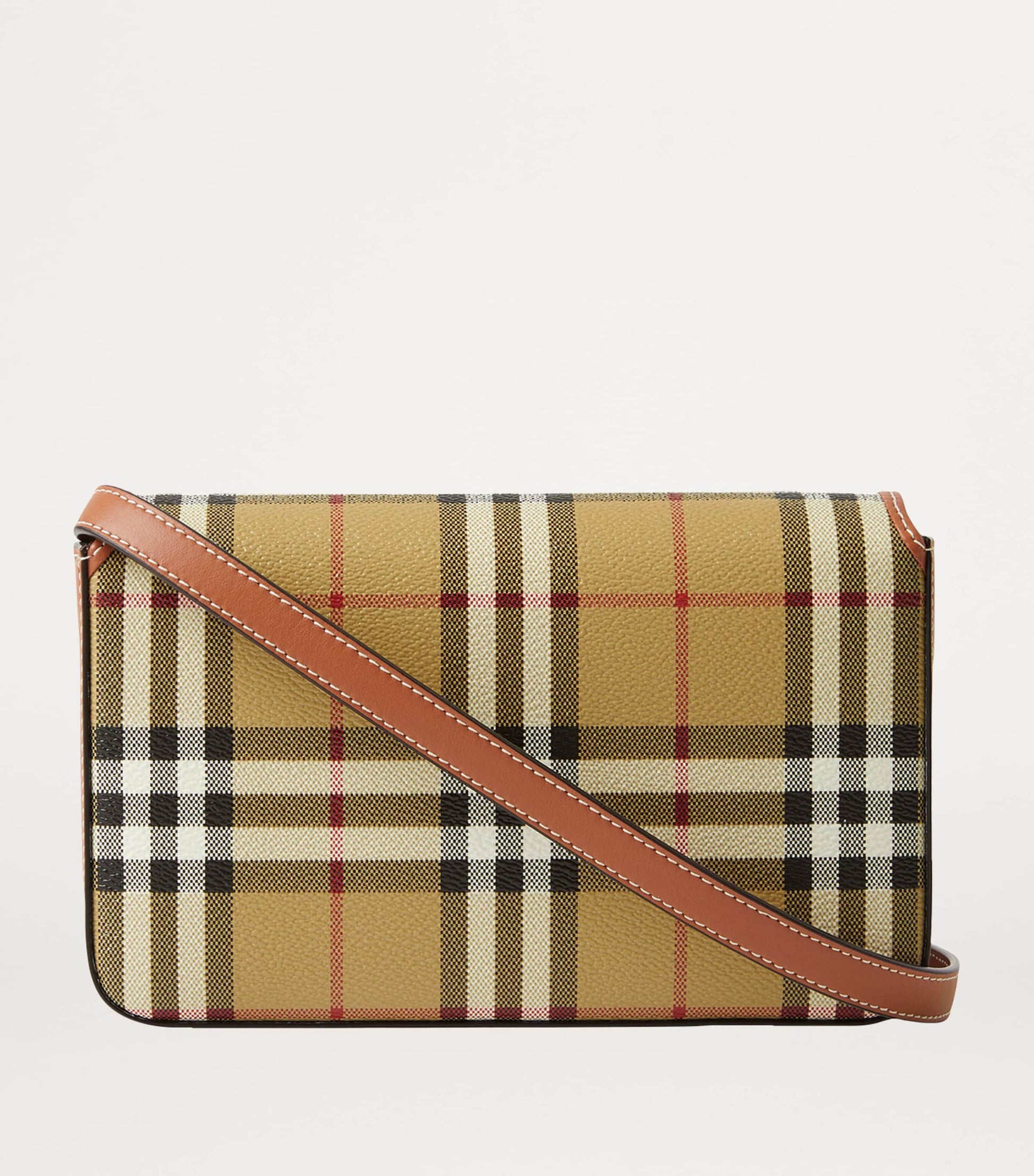 Beige Check Hampshire Cross-Body Bag