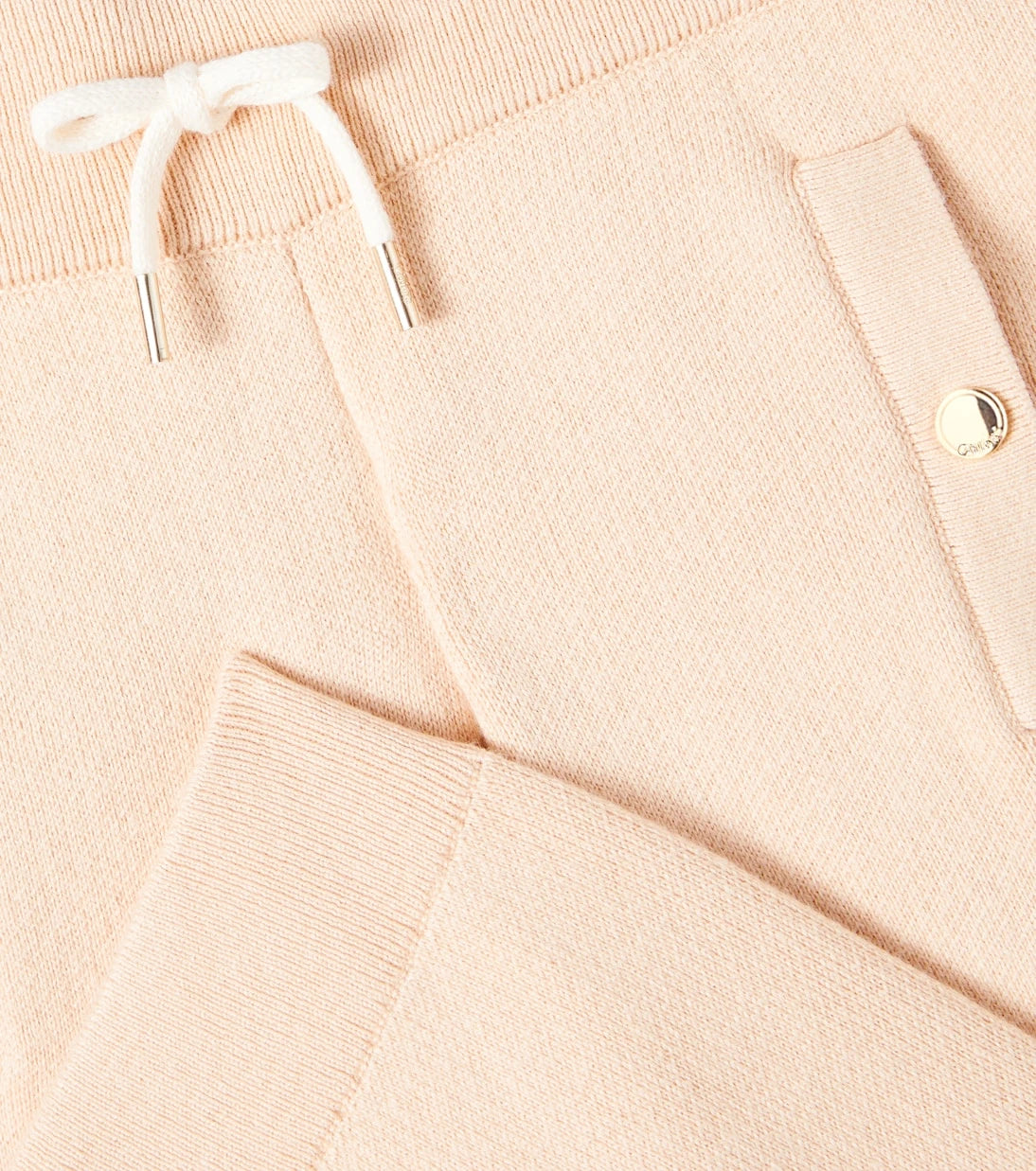 Chloé Kids - بنطال رياضي من القطن والصوف بشعار العلامة