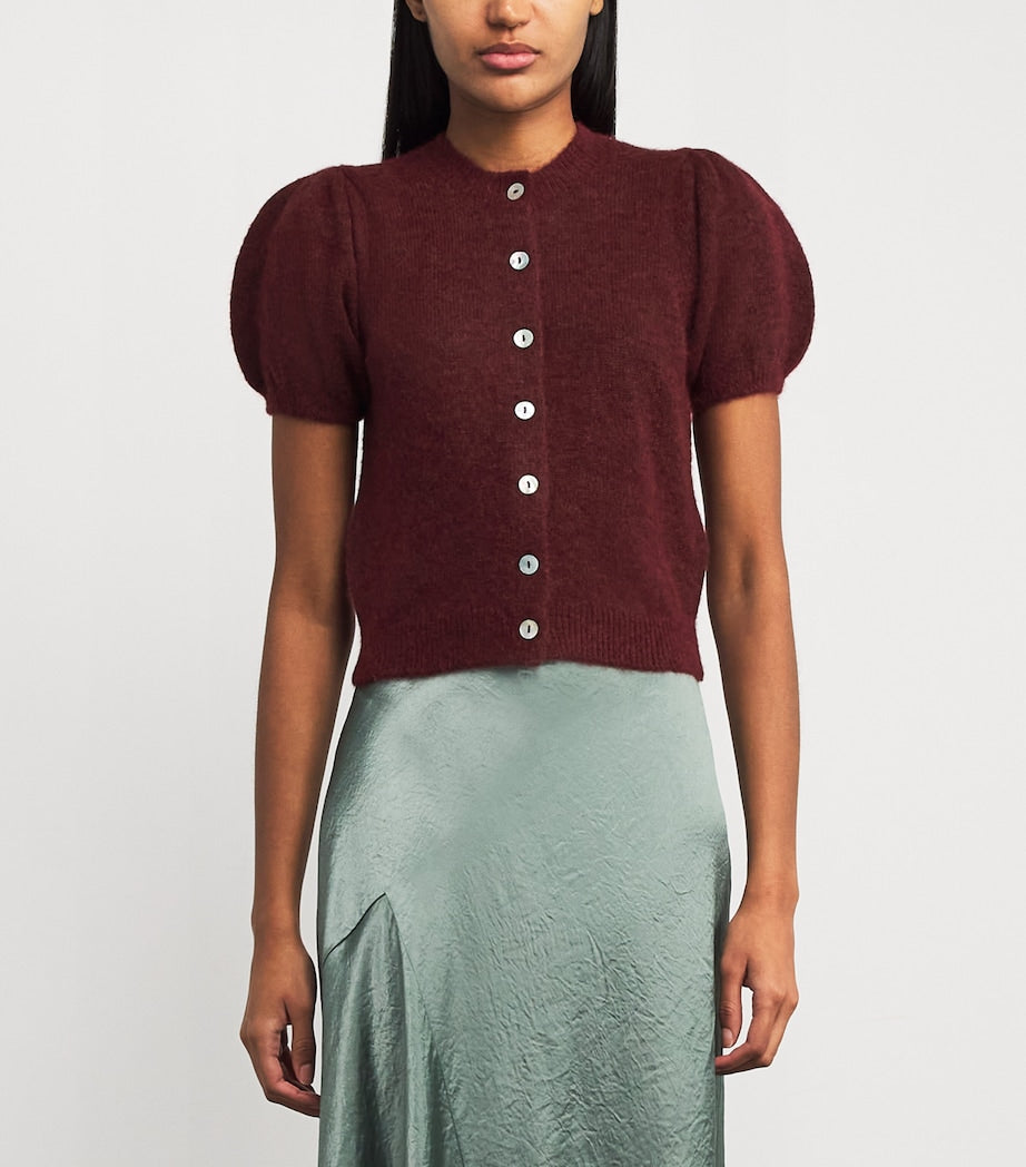 Dôen Burgundy Anisa Cardigan