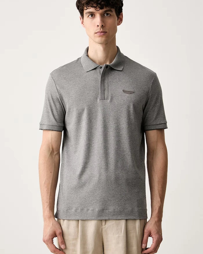 BOSS erkek pamuklu polo yaka tişört BOSS x Aston Martin