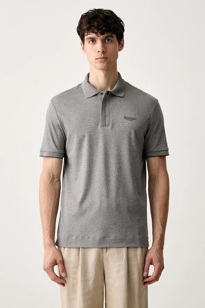 BOSS erkek pamuklu polo yaka tişört BOSS x Aston Martin