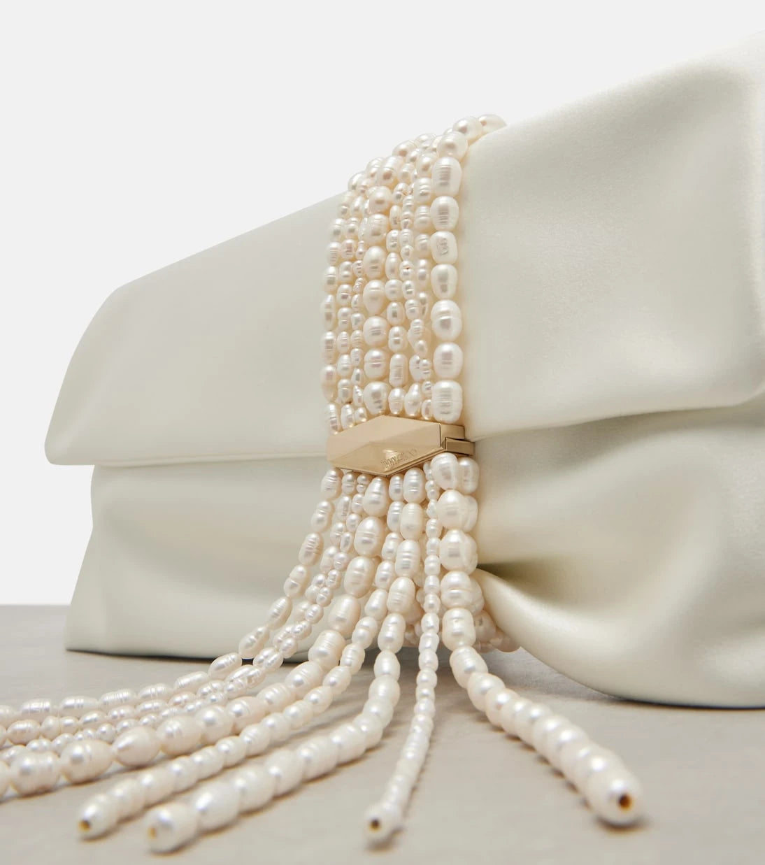 Jimmy Choo - Zandra embellished satin clutch