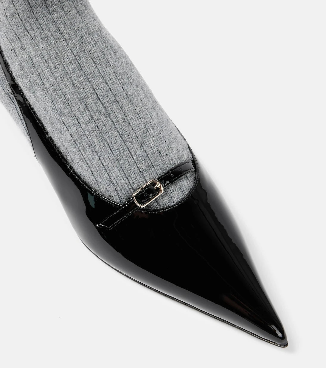 Magda Butrym - Leather-trimmed sock boots