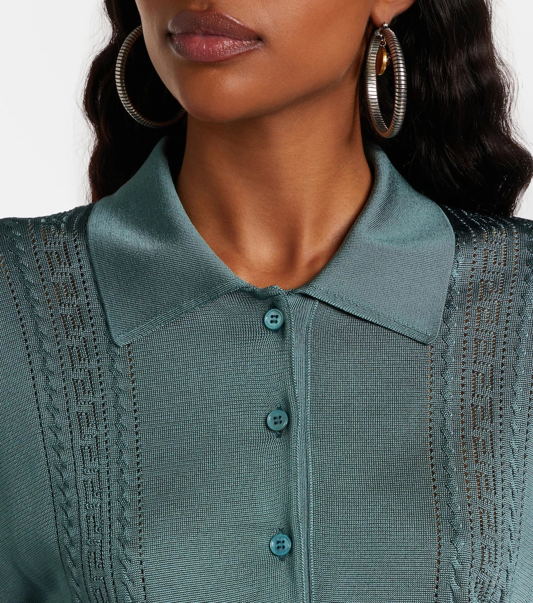 Versace - Metallic-effect minidress