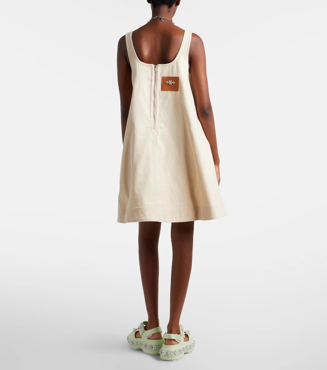 Simone Rocha - Embellished cotton minidress
