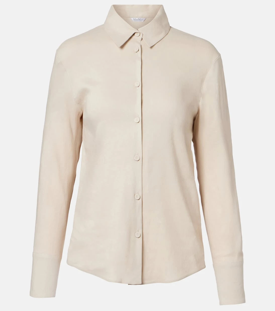 Max Mara - Badesse linen-blend shirt