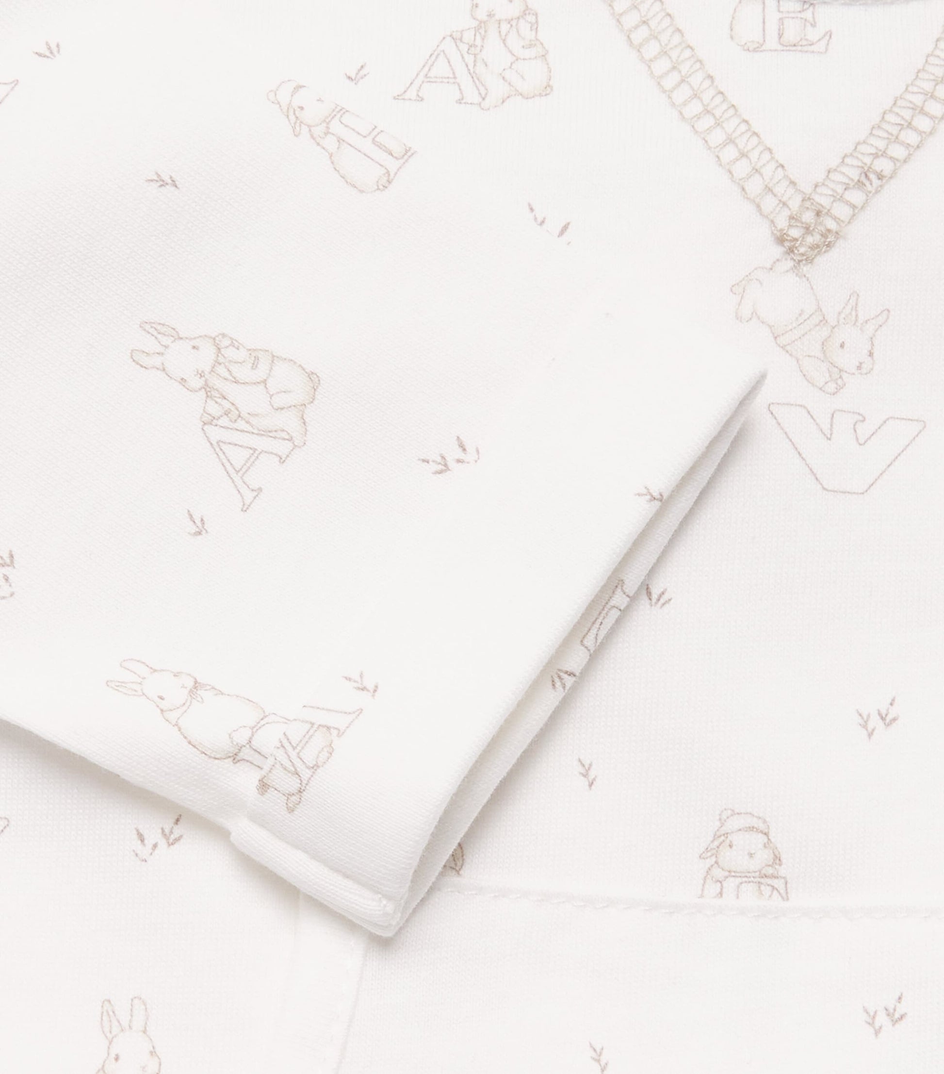 Emporio Armani Kids Cotton Bunny All-In-One (1-9 Months)
