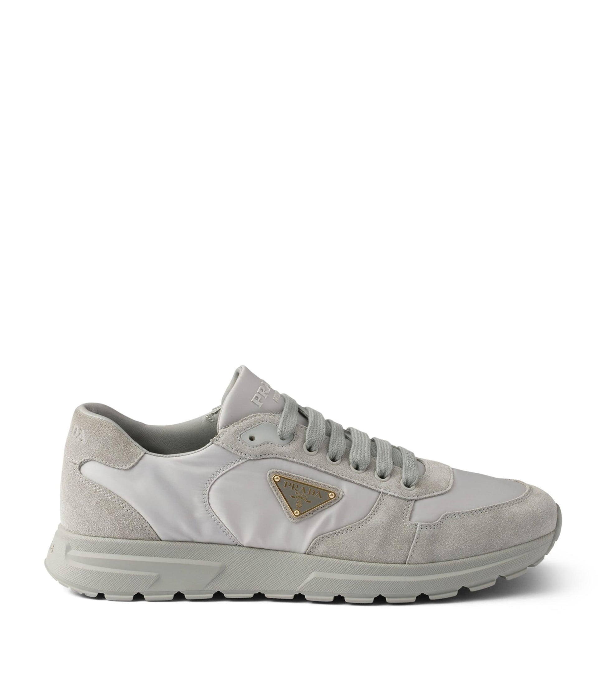 Re-Nylon and Suede Prax 2.0 Sneakers