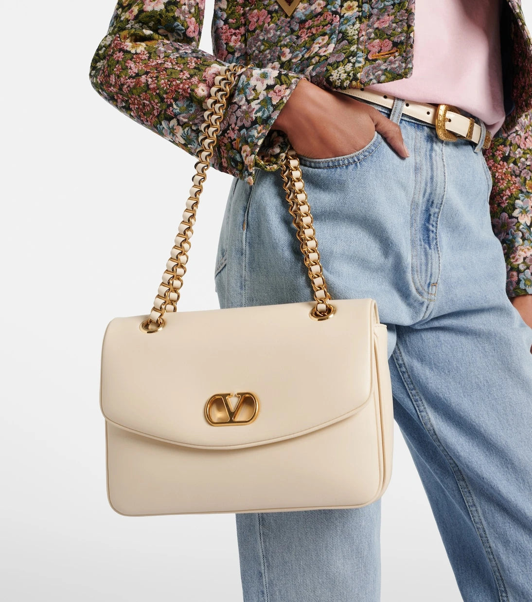 Valentino Garavani - Djuna Medium leather shoulder bag