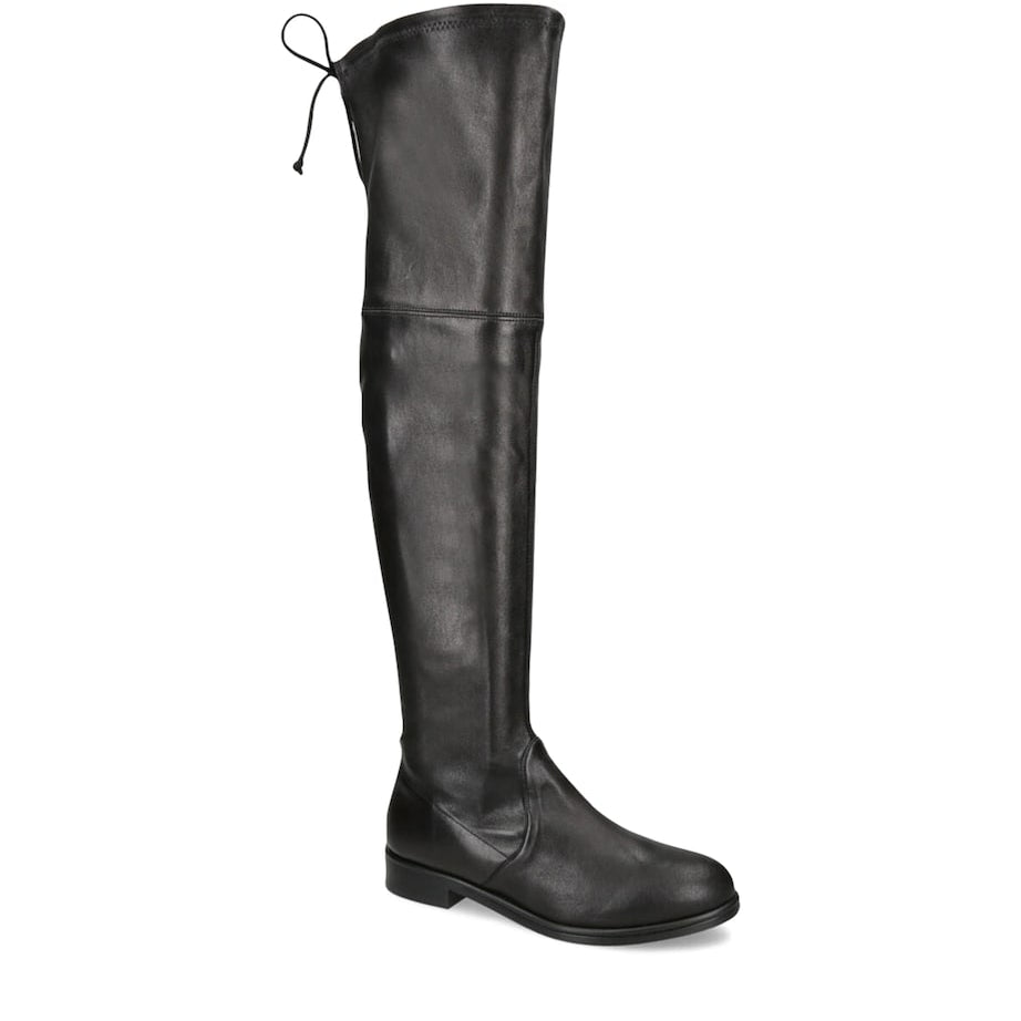 Stuart Weitzman Black Leather Lowland Bold Boots 40
