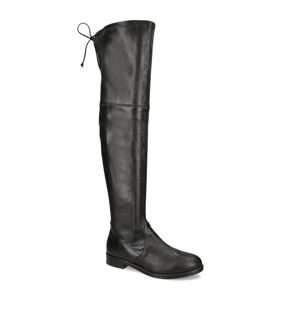Stuart Weitzman Black Leather Lowland Bold Boots 40