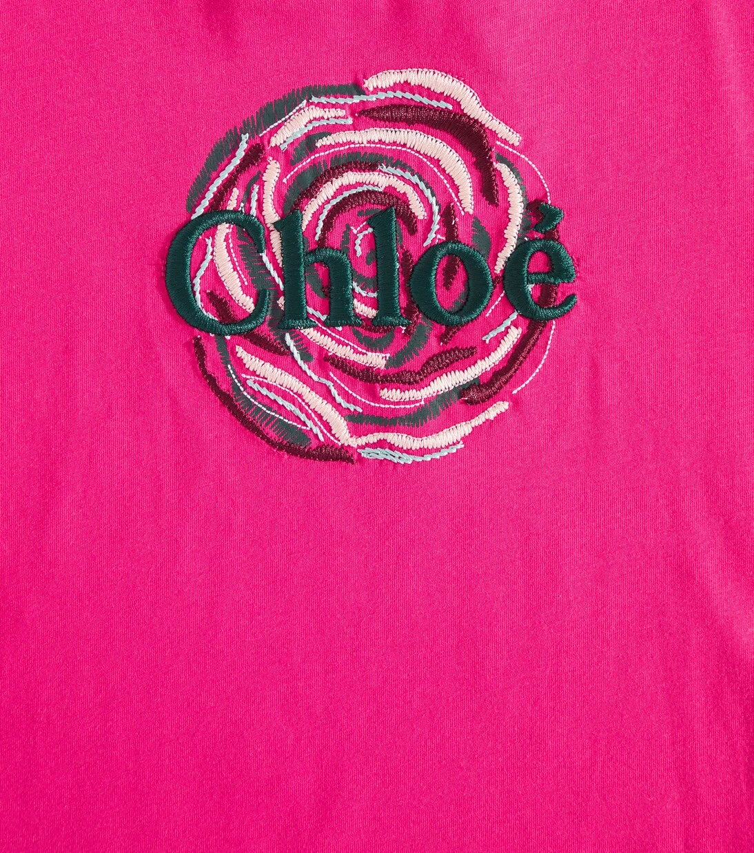 Chloé Kids - Logo cotton top