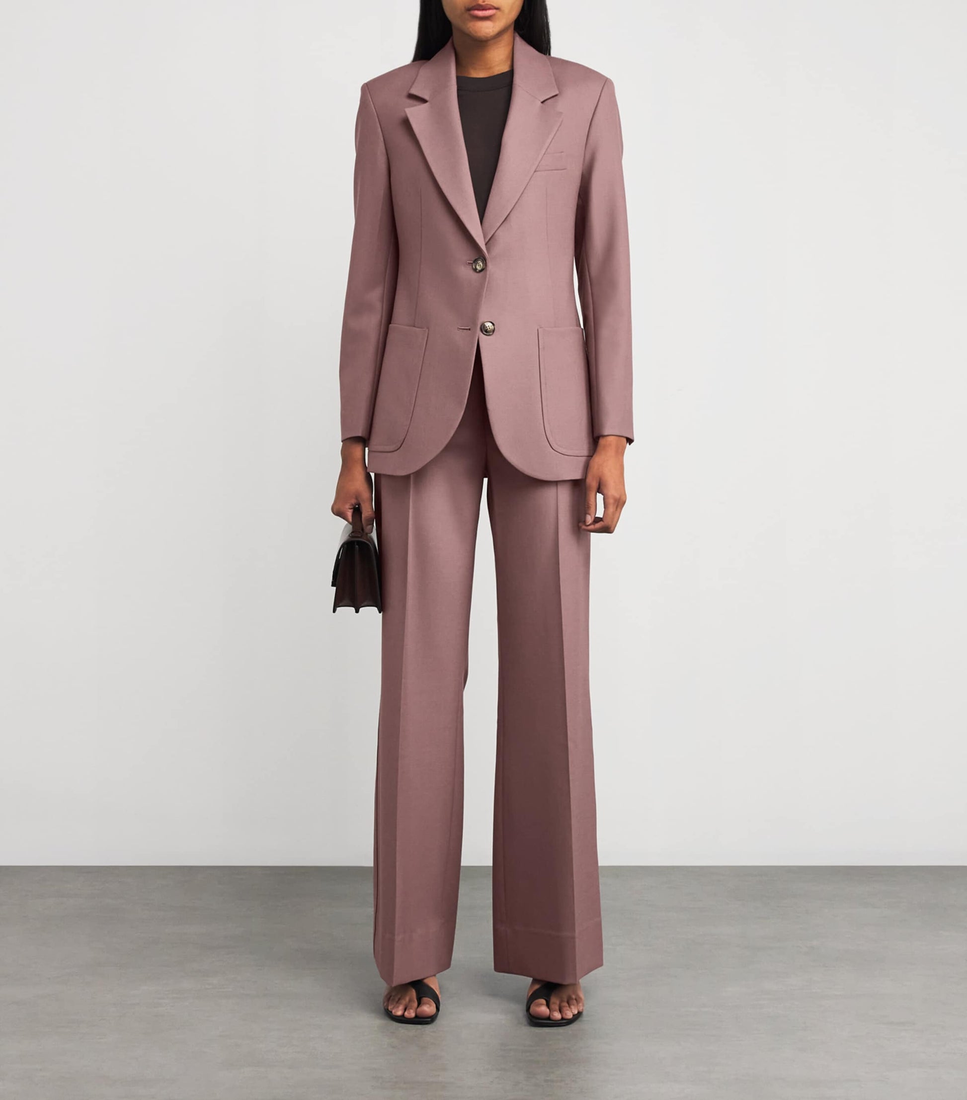 Victoria Beckham Pink Single-Breasted Blazer