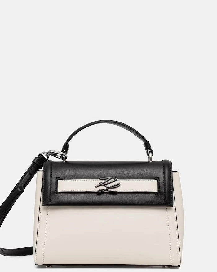 Karl Lagerfeld kadın deri baget çanta K/AUTOGRAPH