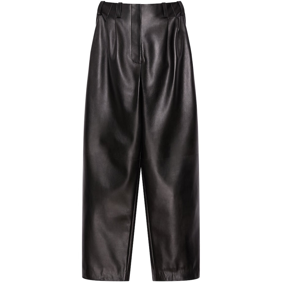 Givenchy Black Leather Trousers