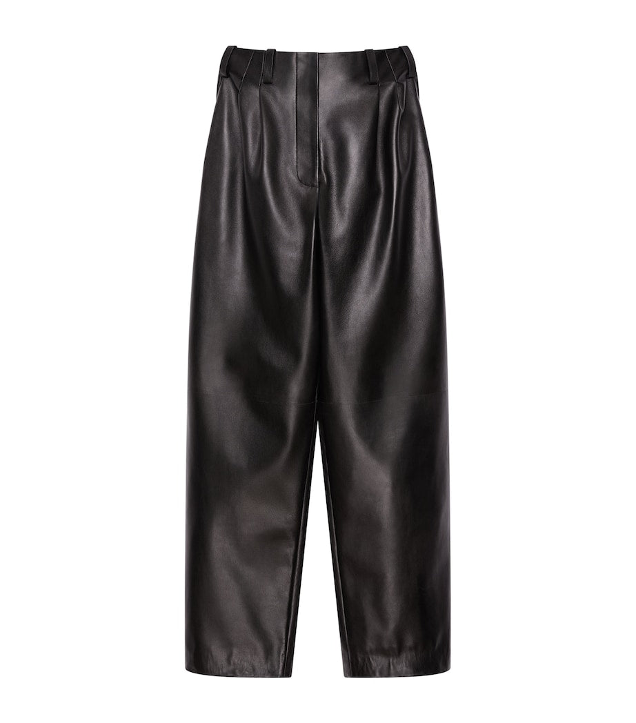 Givenchy Black Leather Trousers