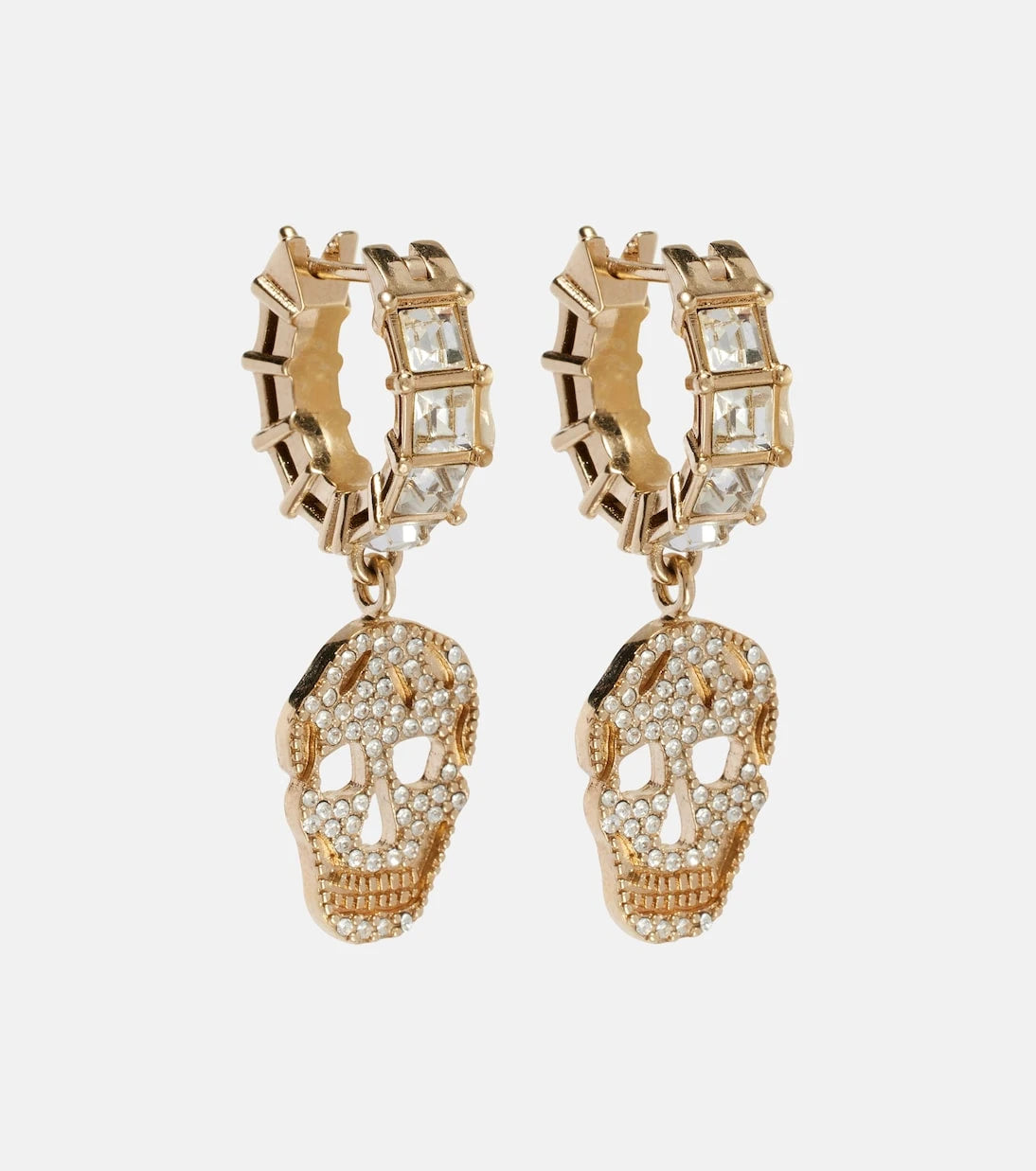 McQueen - Crystal-embellished drop earrings