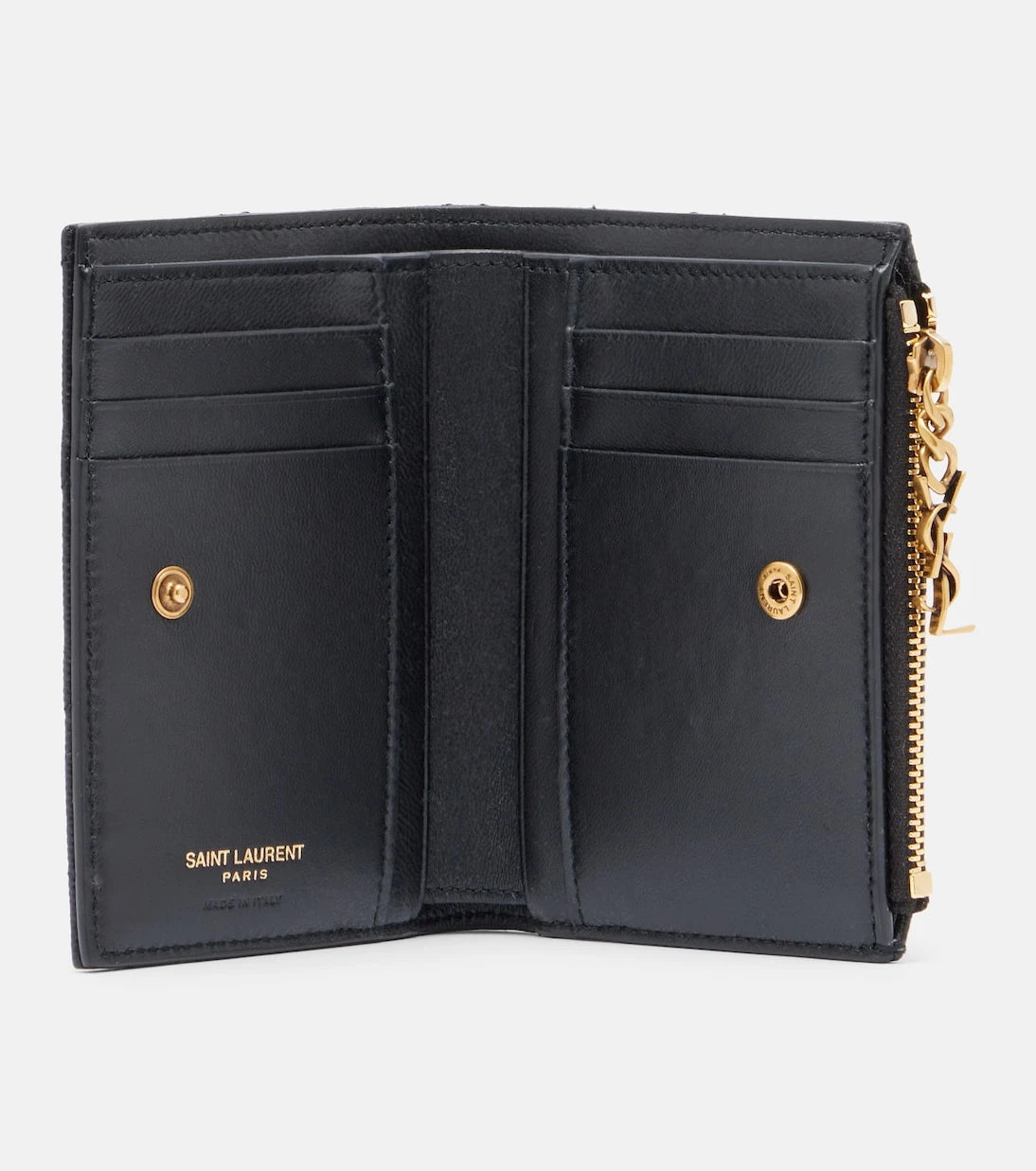 Saint Laurent - Cassandre Bijou quilted leather wallet