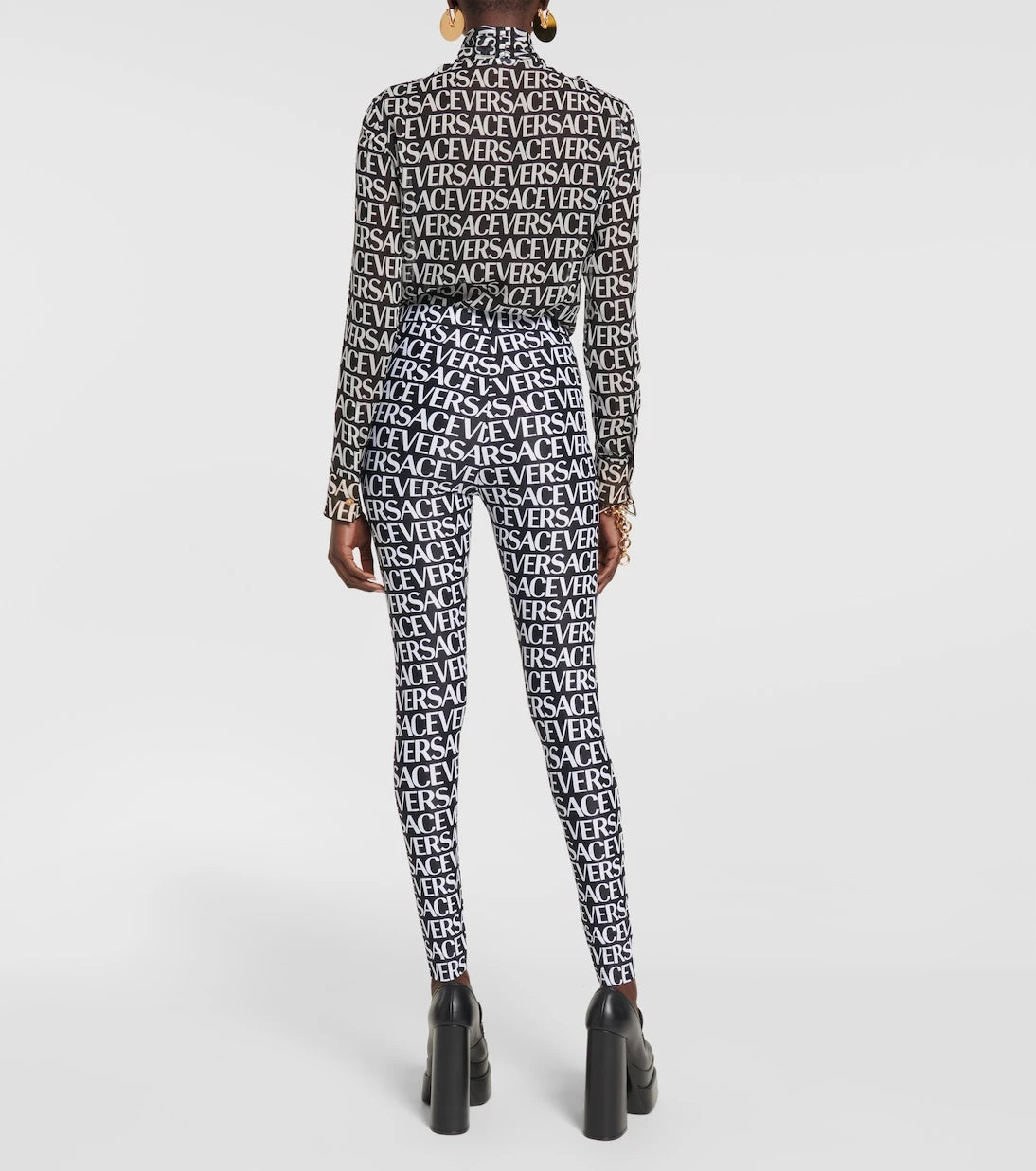 Versace - Logo-print leggings