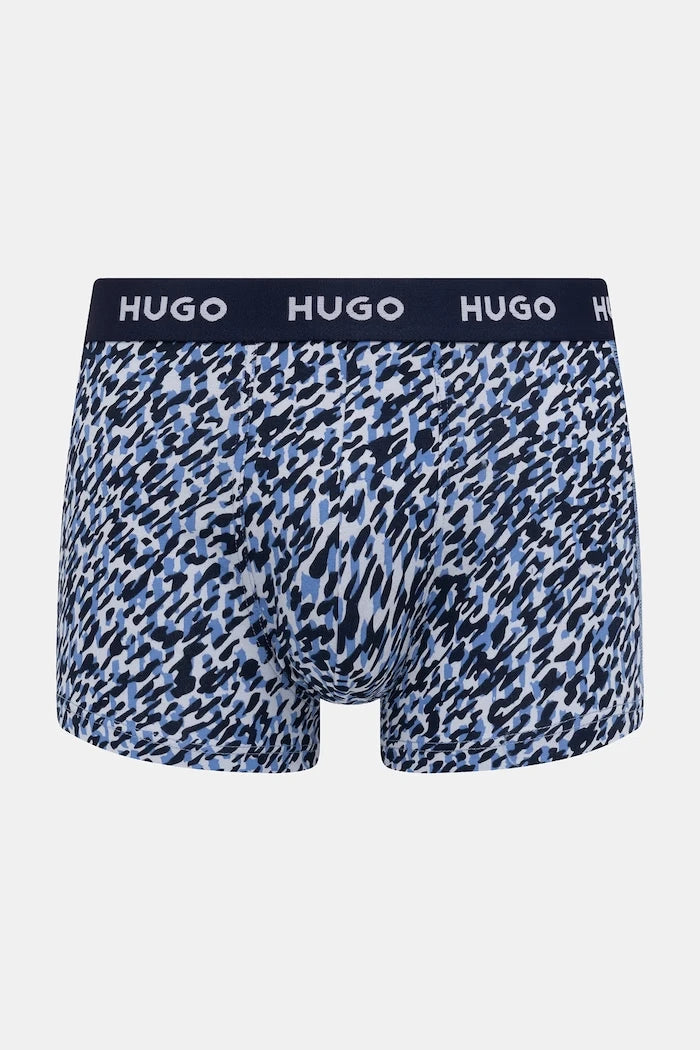 HUGO erkek pamuk elastan boxer şort TRIPLET DESIGN 3'lü set