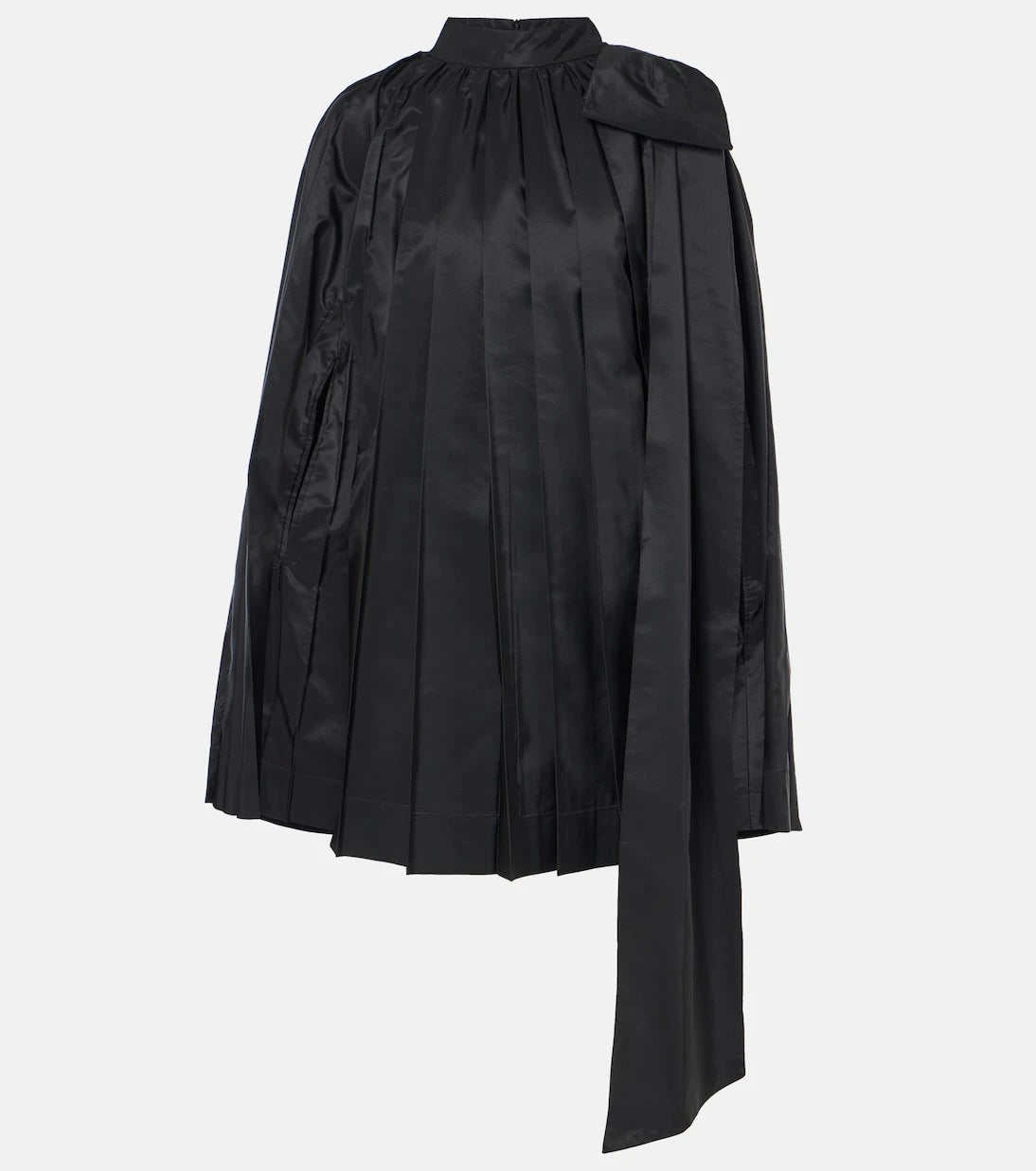 Simone Rocha - Caped pleated taffeta minidress