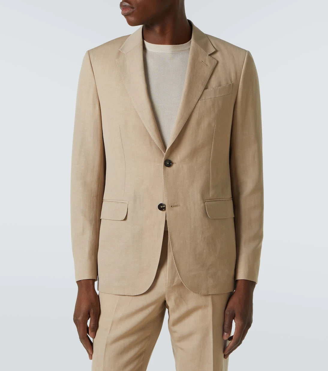 Zegna - بدلة تروفيه من الصوف والكتان