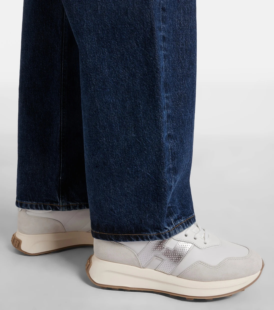Hogan - H641 leather and suede sneakers