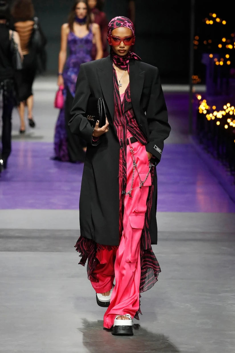 Versace - Satin cargo pants