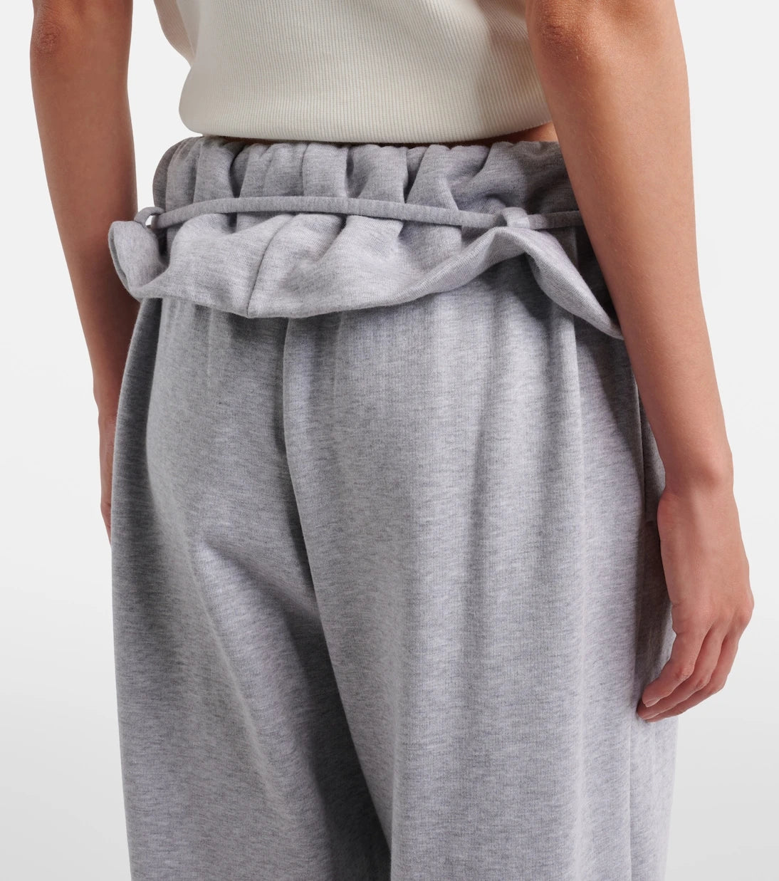 Magda Butrym - Ruffled cotton-blend sweatpants