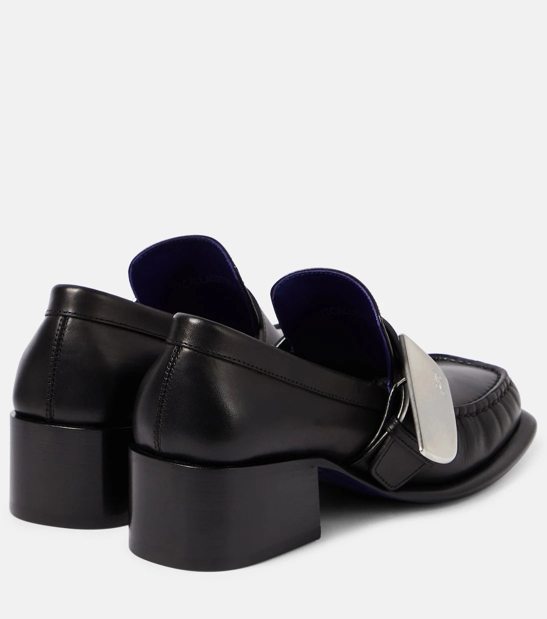Burberry - Leather loafer pumps
