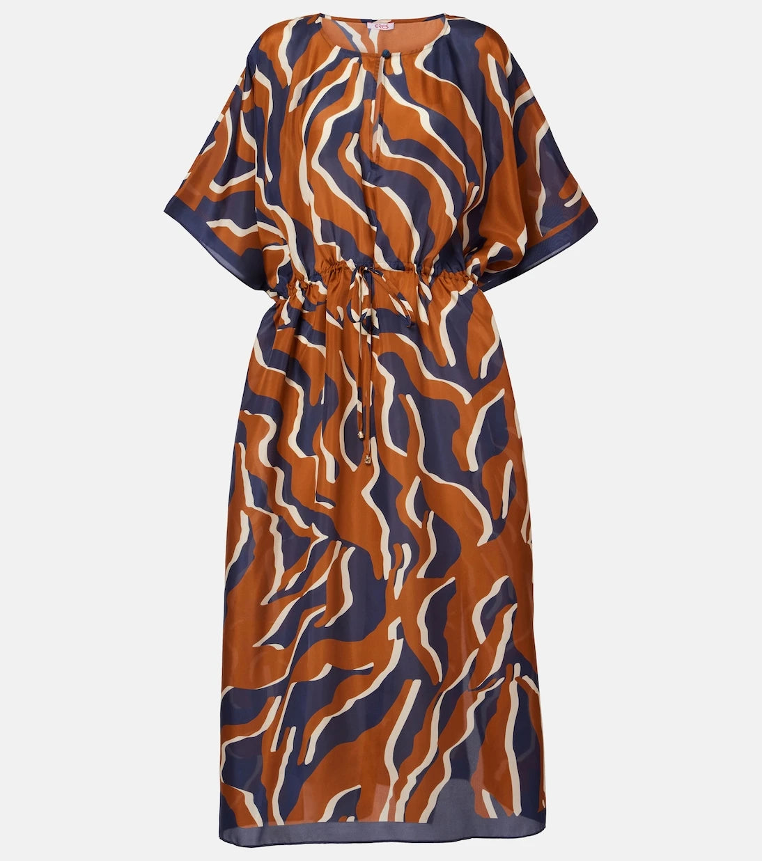 Eres - Archipel printed gathered silk kaftan