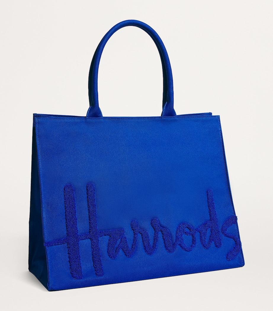 Large Cotton Logo Tote Bag