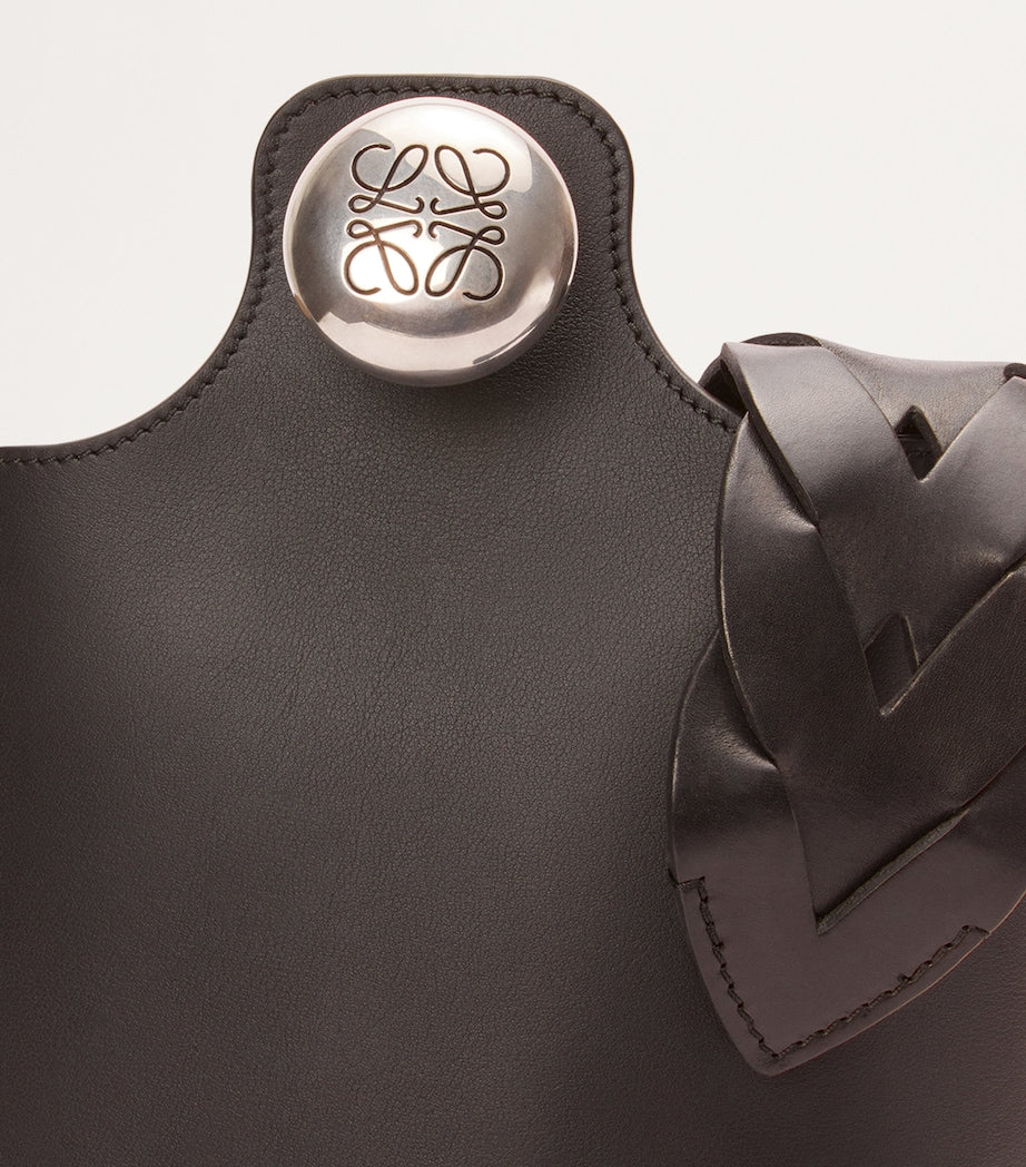 LOEWE Brown Large Pebble Bucket Bag