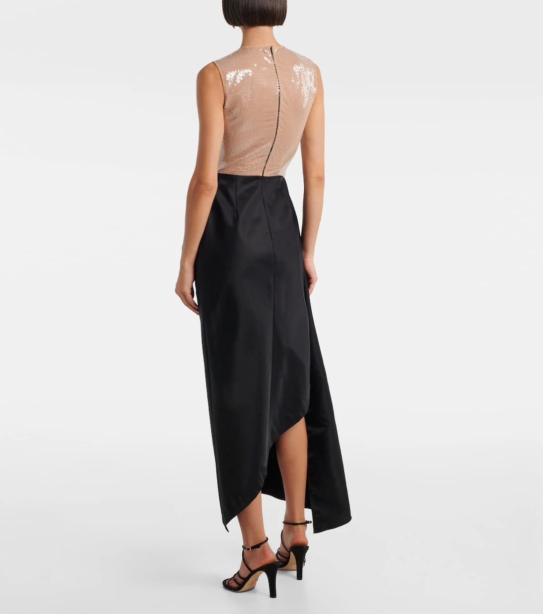 David Koma - Sequined draped maxi dress
