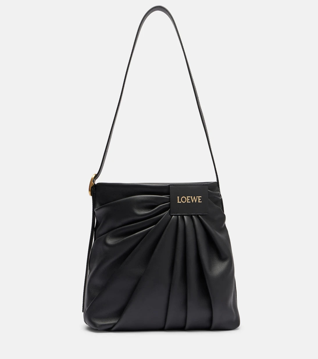 Loewe - Draped leather tote bag