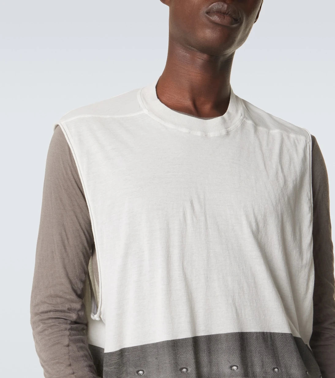 Rick Owens - Jumbo printed cotton jersey tank top