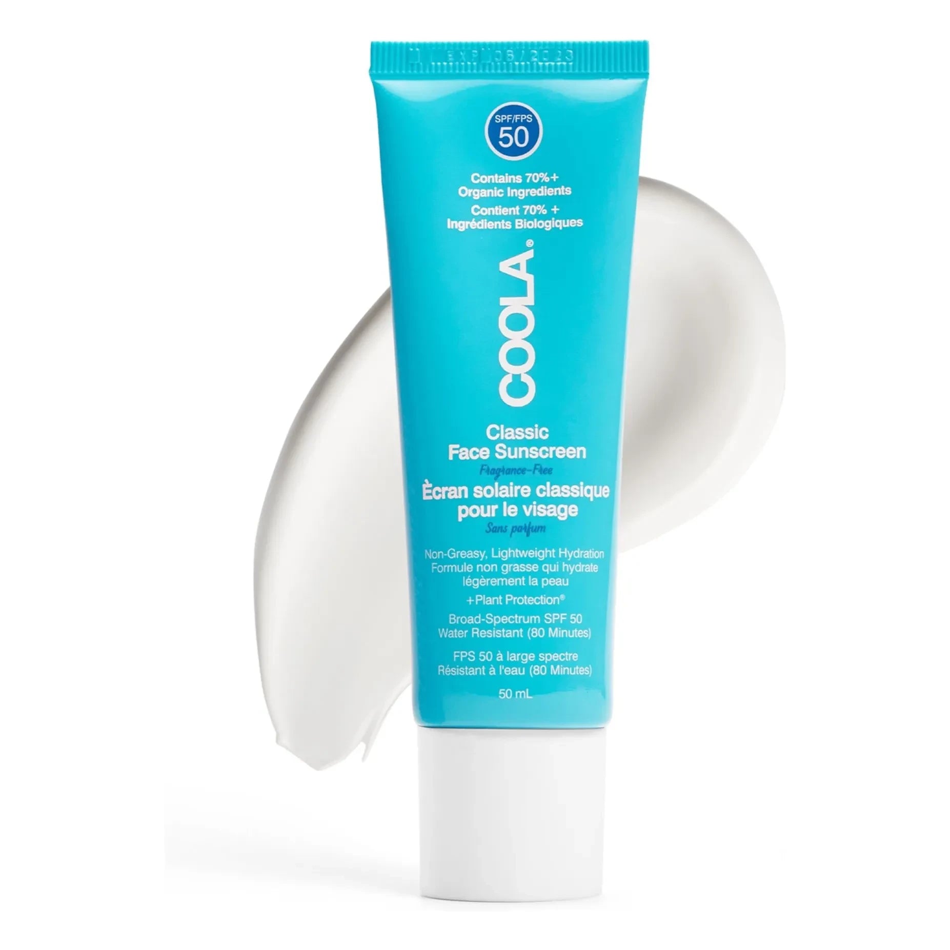 Coola - SPF50 Fragrance-Free Face Sunscreen Cream - 50ml