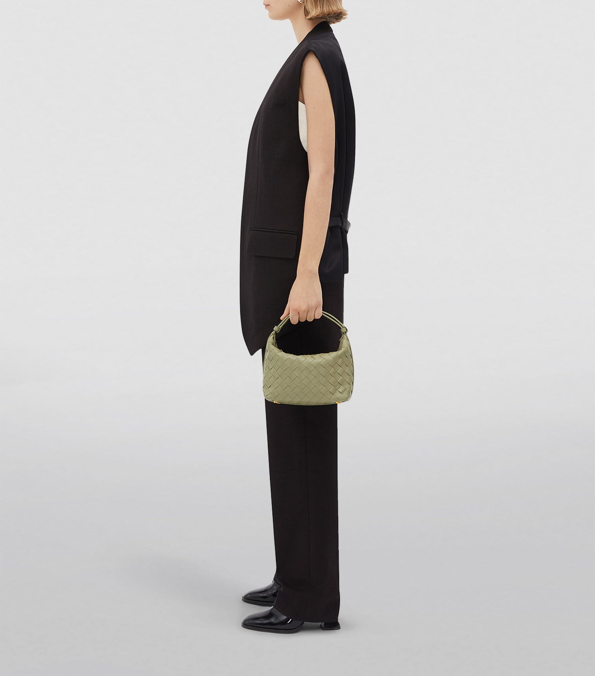 Mini Leather Wallace Top-Handle Bag