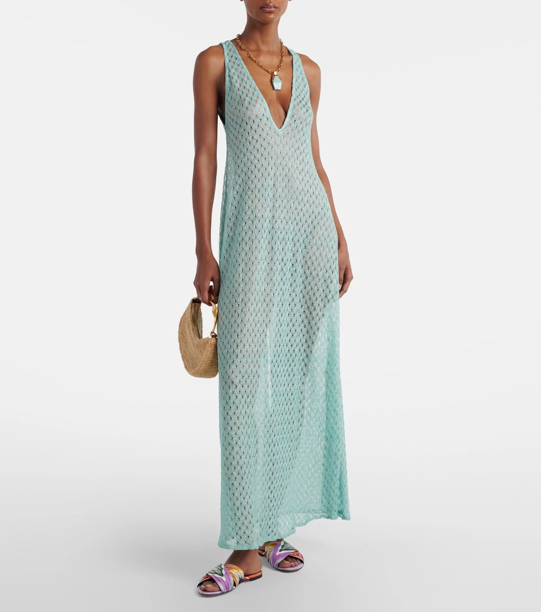 Missoni - Ada Chevron twill slides