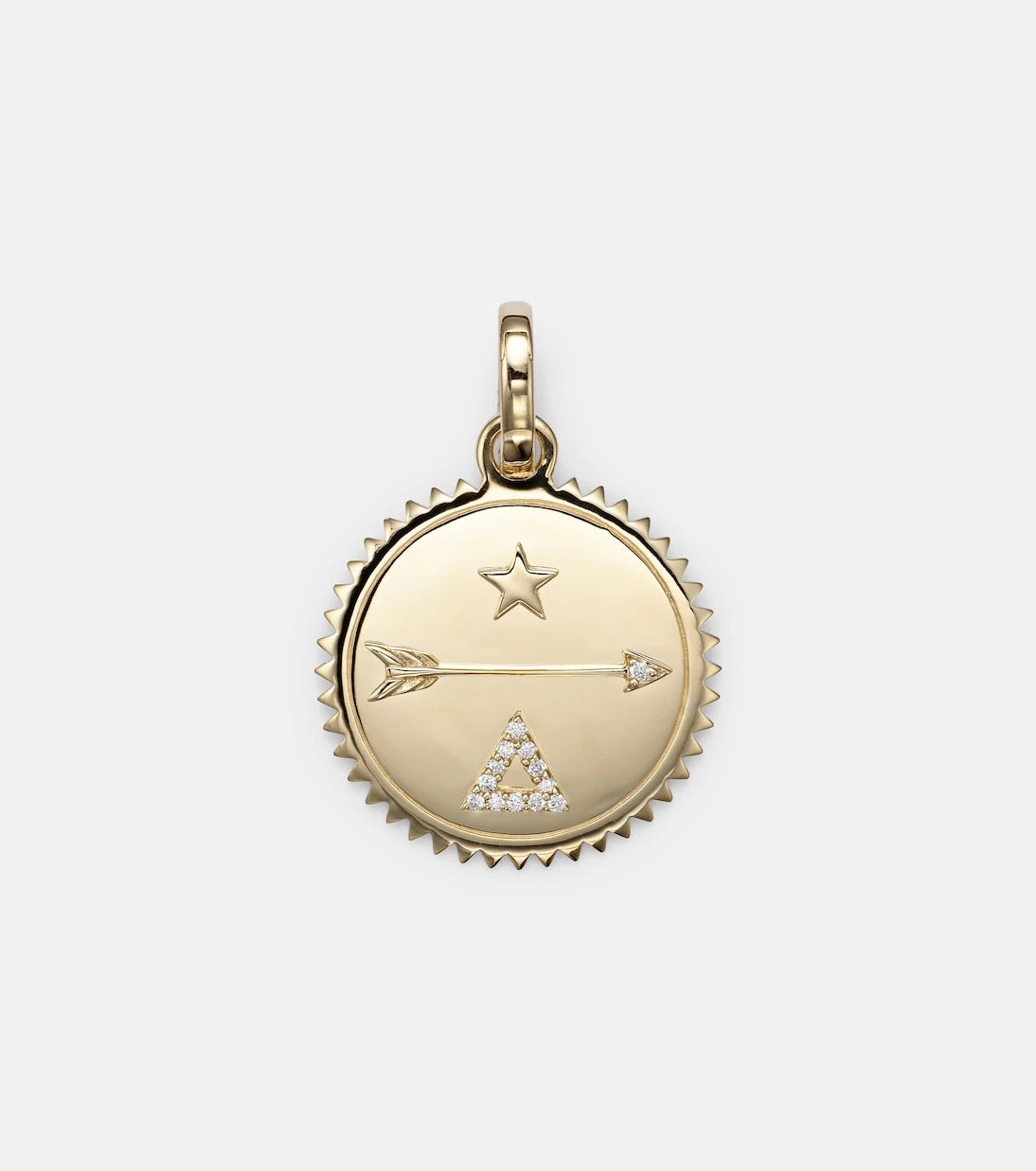 FoundRae - Dream Medium 18kt gold pendant with diamonds