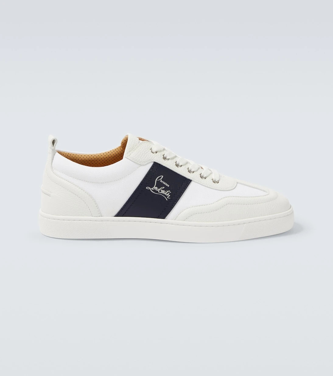 Christian Louboutin - حذاء رياضي ريترو من الجلد والقماش