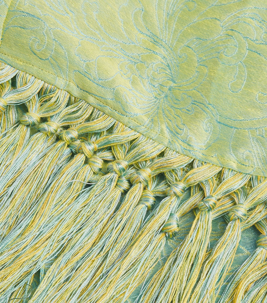 Linen-Blend Palermo Psychedelia Mini Dress