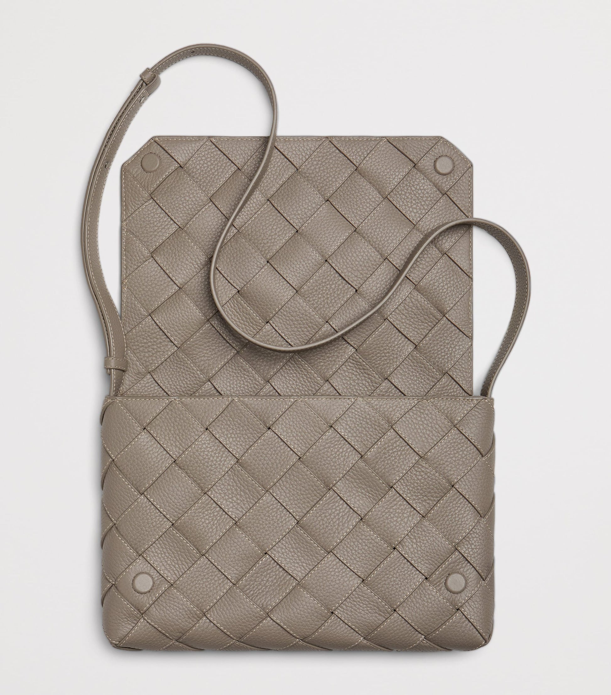 Large Leather Diago Cross-Body Bag