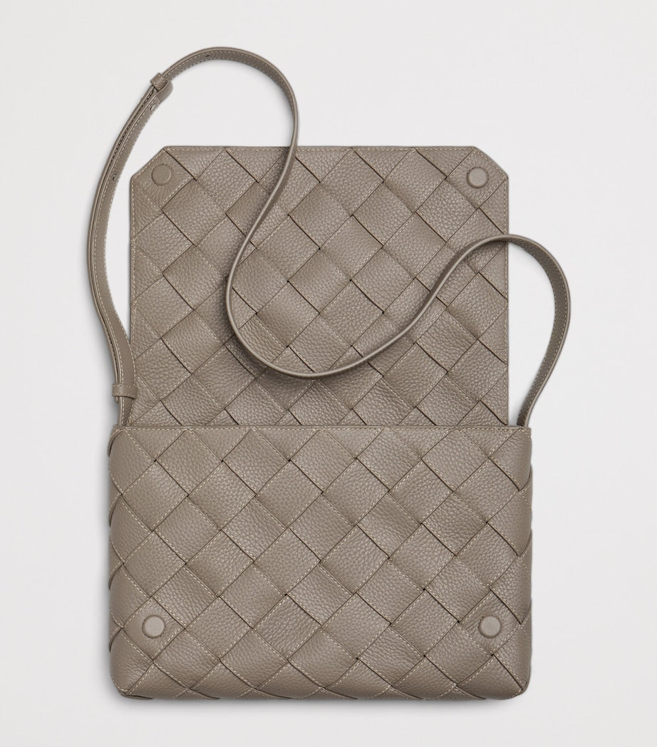 Large Leather Diago Cross-Body Bag