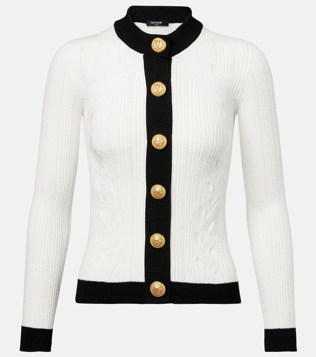 Balmain - Cable-knit cardigan